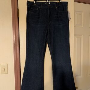 Sofia by Sofia Vergara Dark Blue Melisa Flare High Rise Jeans Sz. 14 NWT